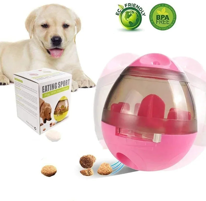 Interactive Cat IQ Treat Ball - Smart Food Dispenser Puzzle Toy for Mental Stimulation & Training - Slow Feeder for Indoor Cats with Adjustable Difficulty Levels