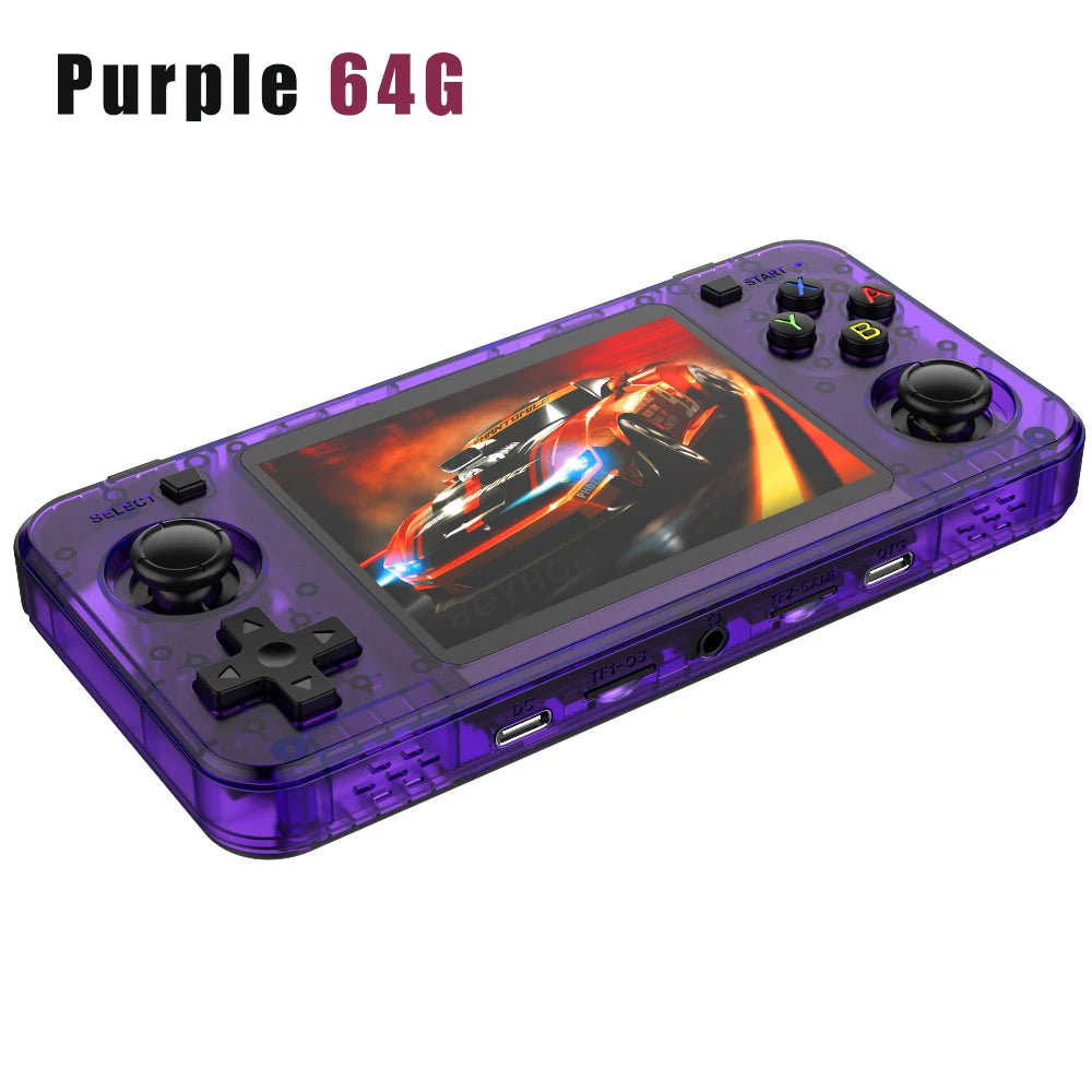 BOYHOM R36H Retro Handheld Game Console – 3.5" IPS Screen, Open-Source Linux, 10,000+ Classic Games, Portable Gaming Device for Kids & Adults