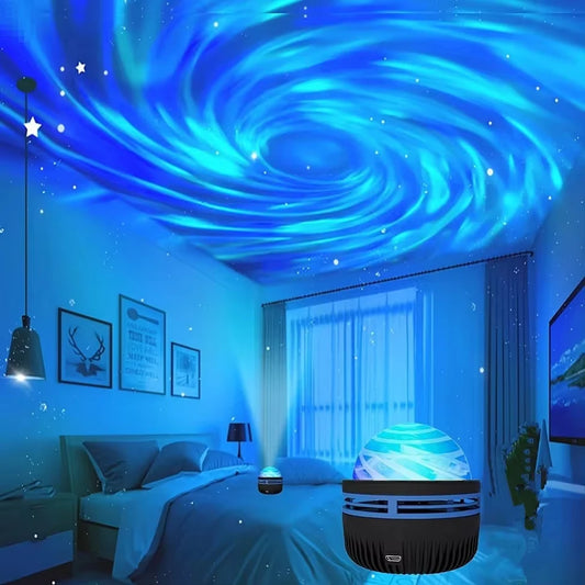 Galaxy Projector Night Light – 360° Starry Sky LED Projector for Bedroom, Kids Room & Parties | Plug-in Cosmic Light Show