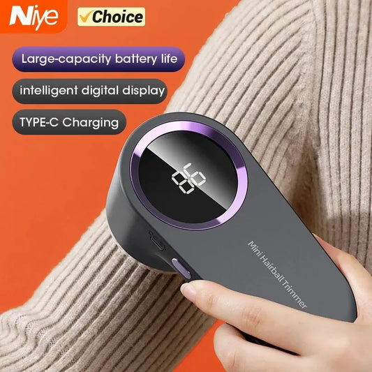 Professional Electric Fabric Shaver – LED Lint & Pilling Remover for Sweaters, Couches & Coats | USB-C Rechargeable