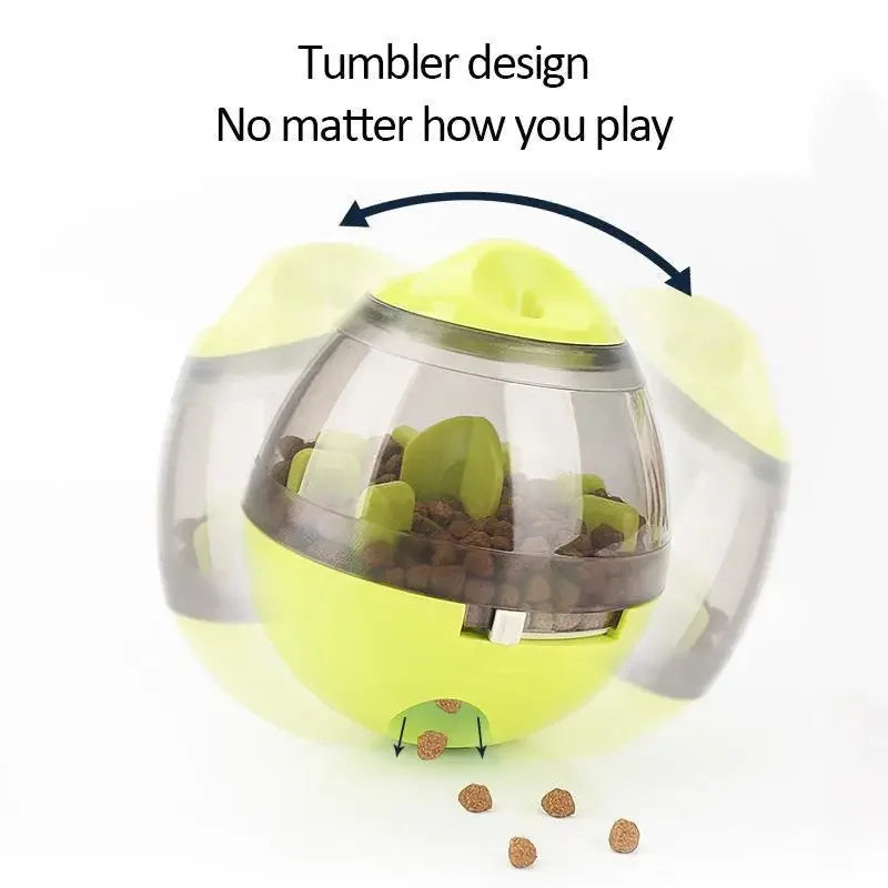 Interactive Cat IQ Treat Ball - Smart Food Dispenser Puzzle Toy for Mental Stimulation & Training - Slow Feeder for Indoor Cats with Adjustable Difficulty Levels